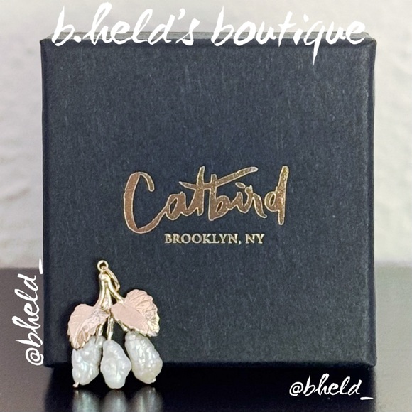 💫SOLD💫 Catbird x Vito’s Gems New York Mulberry Charm Solid 14K Gold 3RicePearls - Picture 17 of 17